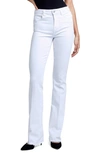 L Agence Ruth High-waisted Straight Jeans In Blanc