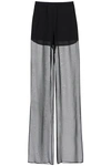 Nensi Dojaka Flared Silk-organza Pants