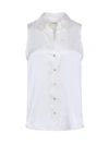 L Agence Emmy Sleeveless Silk Blouse In Ivory