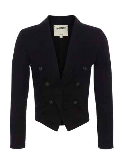 L AGENCE WAYNE LINEN BLAZER