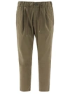 Herno Resort Drawstring-waist Tapered Trousers In Green
