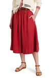 ALEX MILL LINEN A-LINE SKIRT