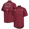 COLUMBIA COLUMBIA MAROON TEXAS A&M AGGIES BONEHEAD BUTTON-UP SHIRT