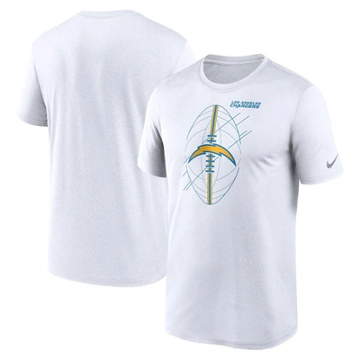 NIKE NIKE  WHITE LOS ANGELES CHARGERS LEGEND ICON PERFORMANCE T-SHIRT