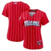 NIKE NIKE RED MIAMI MARLINS CITY CONNECT REPLICA TEAM JERSEY