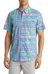 Chubbies Friday Stripe Stretch Button-down Shirt In Long Timer