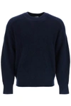 Isabel Marant Merino Wool Sweater With Raglan Sleeves In Blue