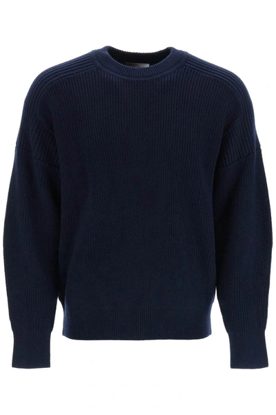 Isabel Marant Merino Wool Jumper With Raglan Sleeves In Blue