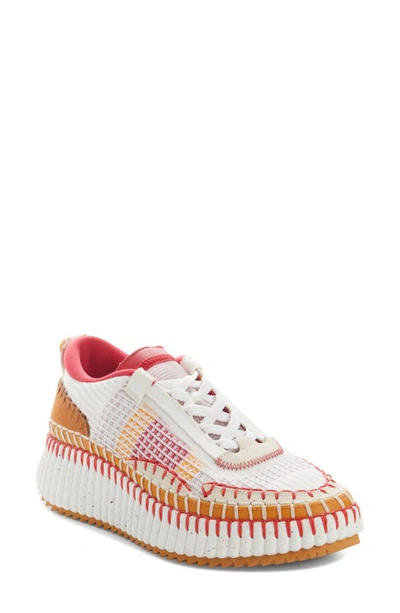 CHLOÉ NAMA PLATFORM SNEAKER