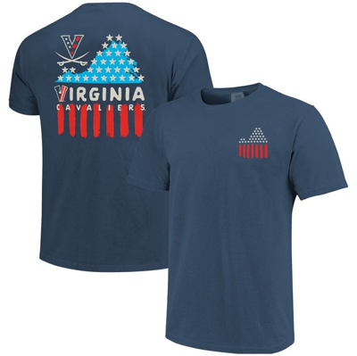 Image One Navy Virginia Cavaliers Red, White & Hoo T-shirt