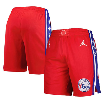 Jordan Brand Red Philadelphia 76ers 2022/2023 Statement Edition Swingman Performance Shorts