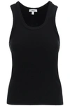Agolde Poppy Ribbed Stretch Organic Cotton And Tencel-blend Jersey Tank