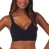 On Gossamer Cabana Cotton Seamless Built-up Wireless Bra In Black