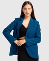 Belle & Bloom Unchained Heart Blazer In Dark Teal