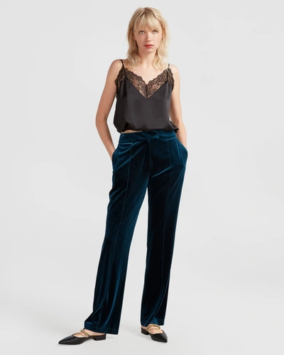 Belle & Bloom Reverie Velvet Pant In Green