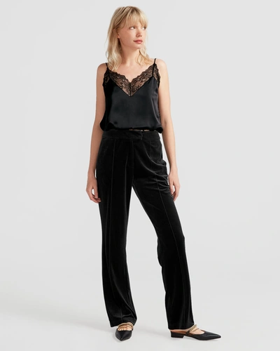 Belle & Bloom Reverie Velvet Pant In Black