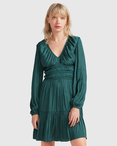 Belle & Bloom Serendipity Long Sleeve Dress In Green