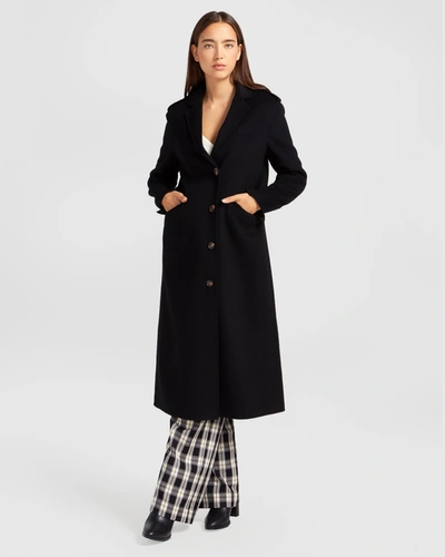 Belle & Bloom Tainted Love Longline Coat In Black