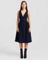 Belle & Bloom Miss Independence Midi Dress In Navy