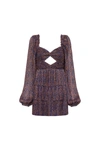 Rebecca Vallance Blossom Long Sleeve Mini Dress