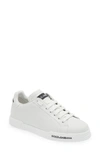 Dolce & Gabbana Leather Sneakers With Lateral Logo Patch In White
