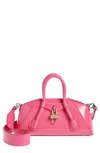 Givenchy Mini Antigona Stretch Handbag In Neon Pink