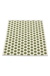 Pappelina Noa Polka Dot Indoor/outdoor Rug In Green Tones