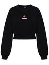 Dsquared2 Black Cotton Sweatshirt In Black