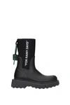 Off-white Sponge Black Logo-print Rain Boots