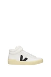 Veja Minotaur Leather High-top Sneakers In White