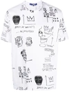 Junya Watanabe Basquiat T-shirt In White Black