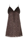 Saint Laurent Women's Two-tone Velvet Mini Dress | Size Fr 38f | 665640y5f69 Color 5242 In Multicoloured