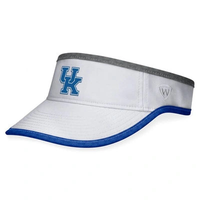Top Of The World White Kentucky Wildcats Flare Adjustable Visor