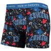 PAIR OF THIEVES PAIR OF THIEVES BLACK/ROYAL CHICAGO CUBS SUPER FIT 2-PACK BOXER BRIEFS SET