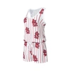Concepts Sport White St. Louis Cardinals Reel Pinstripe Knit Romper In White