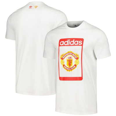 Adidas Originals White Manchester United Club T-shirt