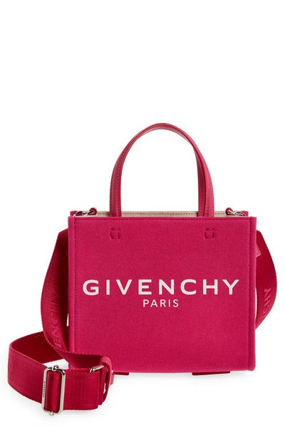 Givenchy Mini Canvas G-tote In Pink