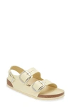Birkenstock Milano Slingback Sandal In High Shine Butter