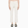 Department Five White Boot-cut Trousers In White