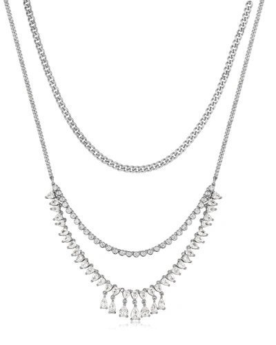 Luv Aj Colette Shaker Statement Necklace- Silver