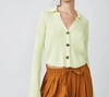 Free People Ella Button-up Sweater In Green