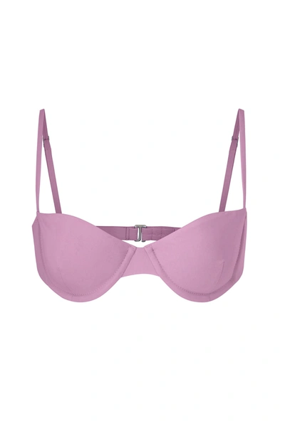 Anemos The Balconette Underwire Bikini Top In Orchid