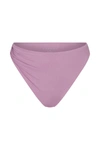Anemos The Draped Asymmetric Midi Bikini Bottom In Orchid