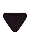 Anemos The Draped Asymmetric Midi Bikini Bottom In Espresso