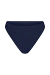Anemos The Draped Asymmetric Midi Bikini Bottom In Navy