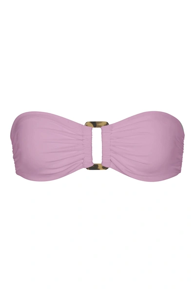 Anemos The Tortoise Bandeau Bikini Top In Orchid