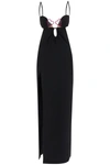 Nensi Dojaka Long Dress With Heart Detail