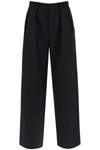Wardrobe.nyc Pleated Virgin Wool Loose Fit Tailored Pants