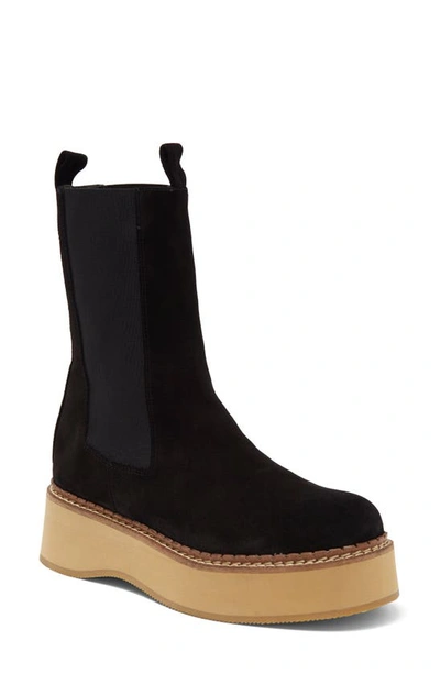 Paloma Barceló Eerin Platform Chelsea Boot In Black