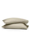 Boll & Branch Signature Organic Cotton Hemmed Pillowcase Set, King In Oak